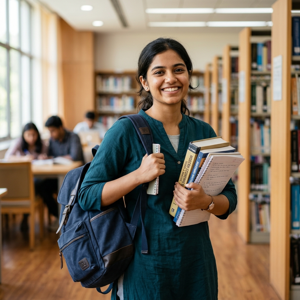 Indian student navigating career roadmap on MPath